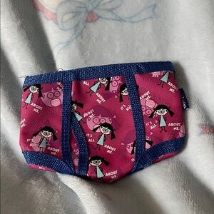 David & Goliath Novelty panty underwear shaped cosmetic makeup pouch